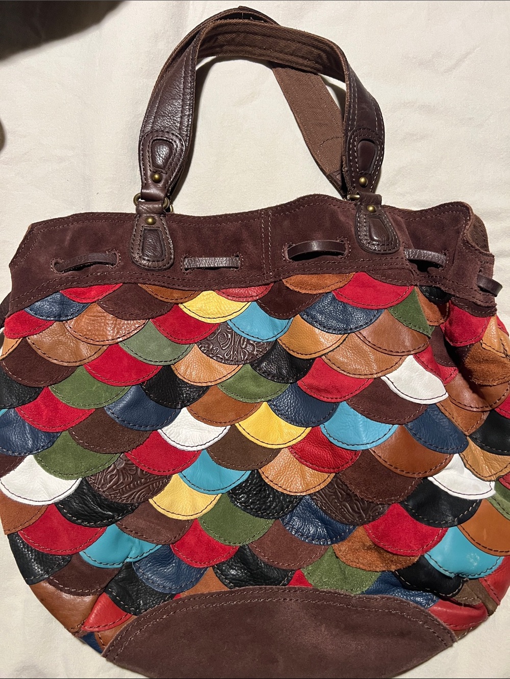 Lucky brand leather Sabrina tote